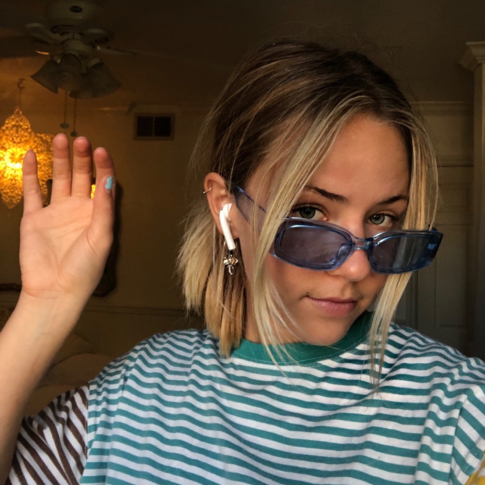 Light Blue Transparent Sunnies